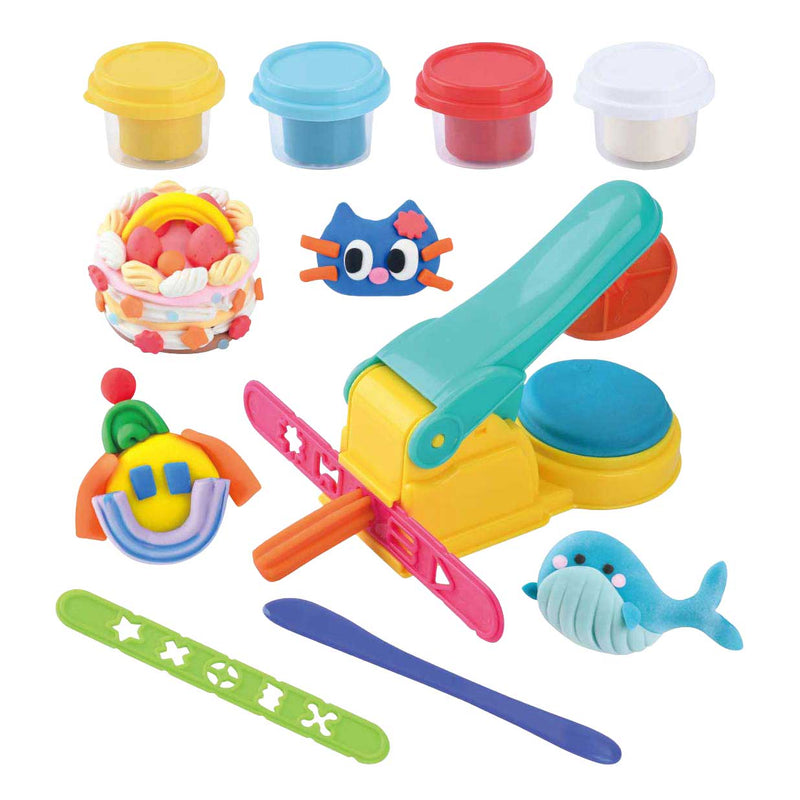 Load image into Gallery viewer, Playgo persmachine kleiset - 4 kleipotjes
