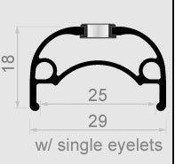 Load image into Gallery viewer, Rodi Velg Ryot 27.5 584 x 25C aluminium 32 gaats disc zwart
