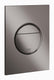 Grohe nova cosmopolitan s bedieningspaneel toilet - verticaal - dual flush - eco - hard graphite (glanzend antraciet) - slank formaat