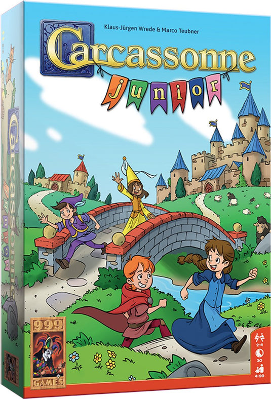 999games 999 games - carcassonne - junior - bordspel - vanaf 4 jaar - kinderspel - gezelschapsspel - educatief spel