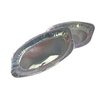 Cateringschaal aluminium ovaal 45x29 cm (100 stuks)