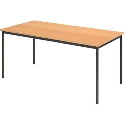 Bach vergadertafel hammerer vs166 160x80x72cm zwart beuken