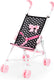 Bayer design - poppenbuggy in zwart, wit roze