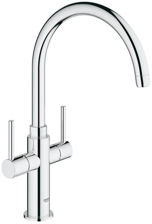 Grohe ambi cosmopolitan keukenkraan - hoog model - draaibare uitloop - chroom