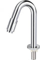 Differnz fonteinkraan gebogen 19cm chroom