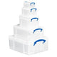 Voordeelpakket dozen realy useful box 0,7 1,6 3 9 18l stapelbaar deksel