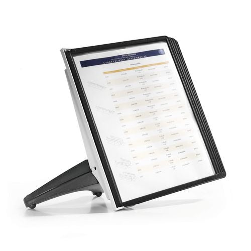 Durable bureaustandaard met 5 panelen display 5540n pp zwart