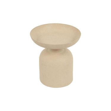 Countryfield evie kandelaar op voet beige 10x10x11cm