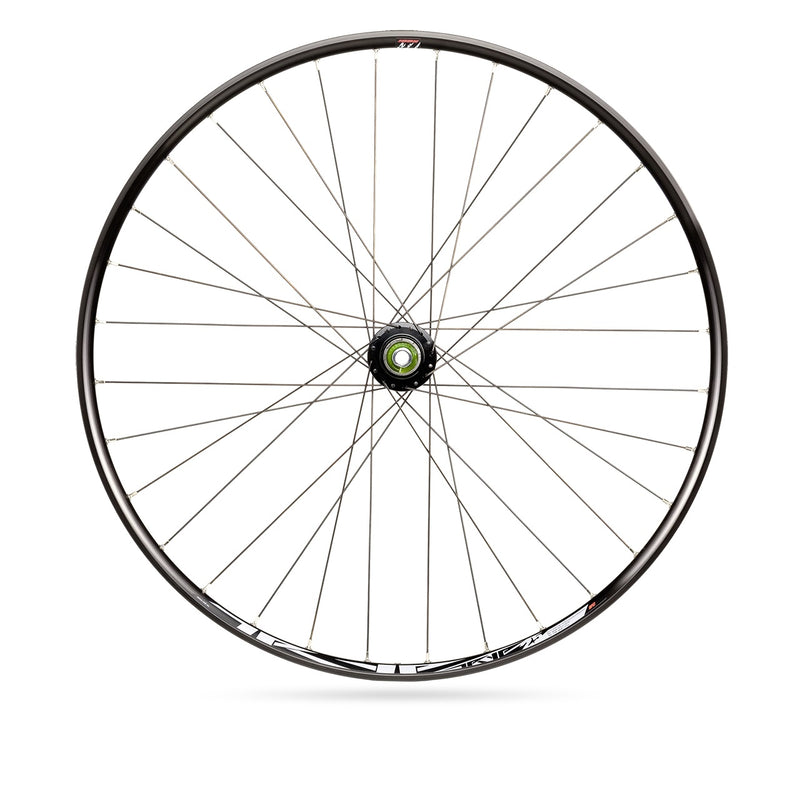 Load image into Gallery viewer, Rodi Wielset TRYP 25 27.5 met steekas 15x100 en snelspanner 9x135 6 bouts remschijfbevestiging 8 9 10 11 speed zwart
