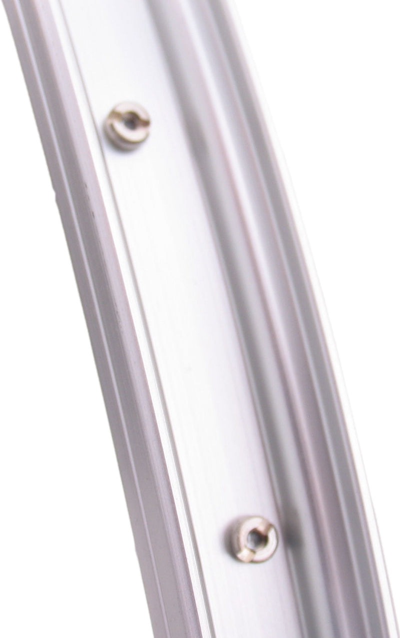Load image into Gallery viewer, Shimano achterwiel 28 x 1 4 aluminium remnaaf zilver
