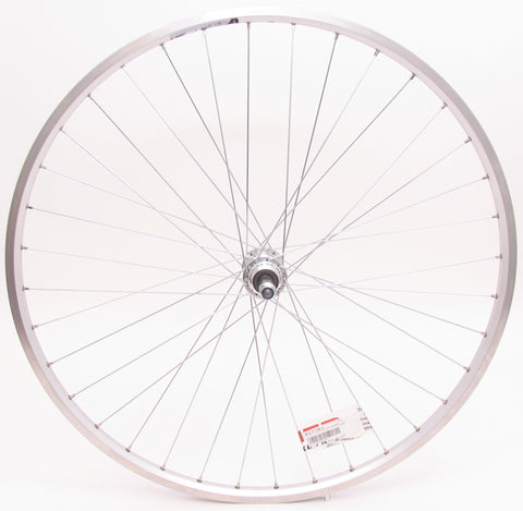 Achterwiel 28 x 1 4 ZAC19 Freewheel vast - zilver