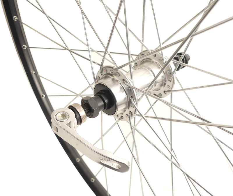 Load image into Gallery viewer, Achterwiel 28 622x19C ZAC 19 velg met 7 8 speed freewheel en snelspanner zwart
