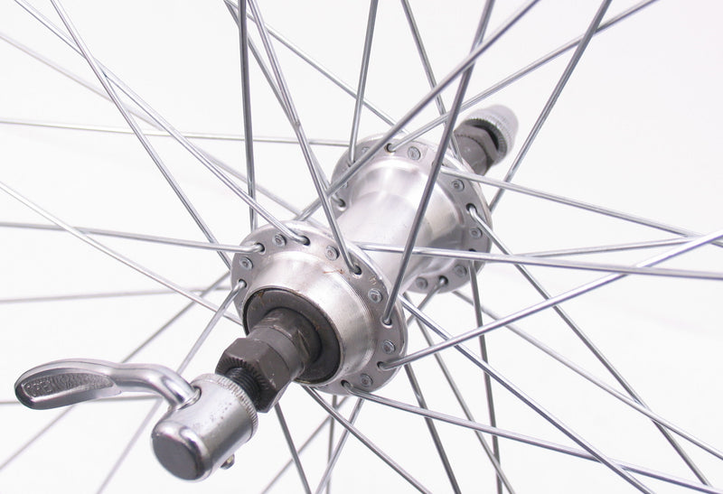 Load image into Gallery viewer, Achterwiel 28 x 1 4 aluminium freewheel qr - zwart
