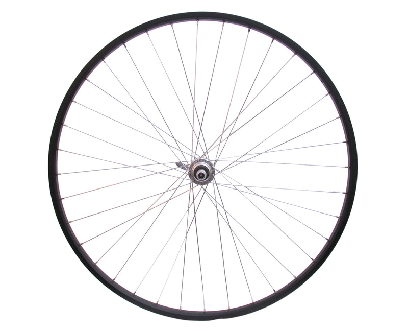 Load image into Gallery viewer, Achterwiel 28 x 1 4 aluminium freewheel qr - zwart
