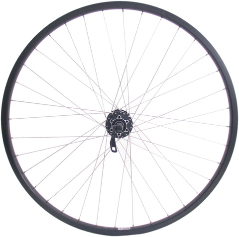 Voorwiel 28 29 622x19C Ryde Andra 30 velg met Shimano FH-M525 naaf voor 6 bouts remschijf - zwart