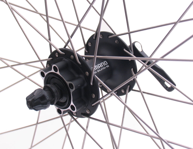 Load image into Gallery viewer, Shimano Voorwiel 28 29 622x19C Andra 30 velg met FH-M525 naaf voor 6 bouts remschijf zwart
