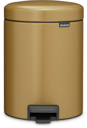 Brabantia newicon prullenbak - 5 liter - badkamer - warm gold