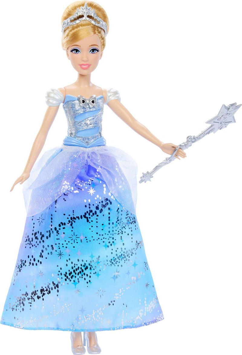 Chargez l'image dans la visionneuse de la galerie, Mattel disney prinses assepoester – betoverende baljurk modepop met lichtshow en geluid
