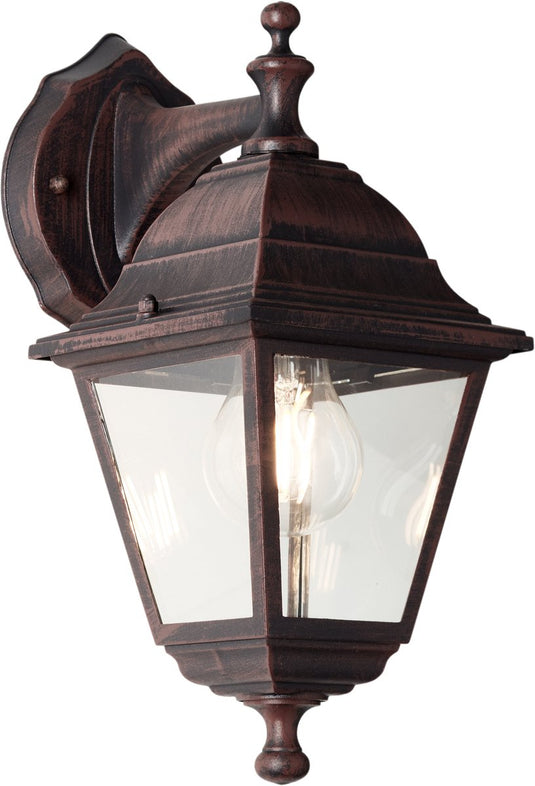 Brilliant nissie - buitenlamp - ip44 - e27 max 1x40w - roestbruin