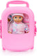 Bayer design softdoll, pop met trolley en accessoires, speelset in roze