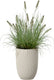 Elho sereh hoog 30 - bloempot voor binnen buiten - 100% gerecycled plastic - ø 29.5 x h 40.5 cm - paddenstoel beige