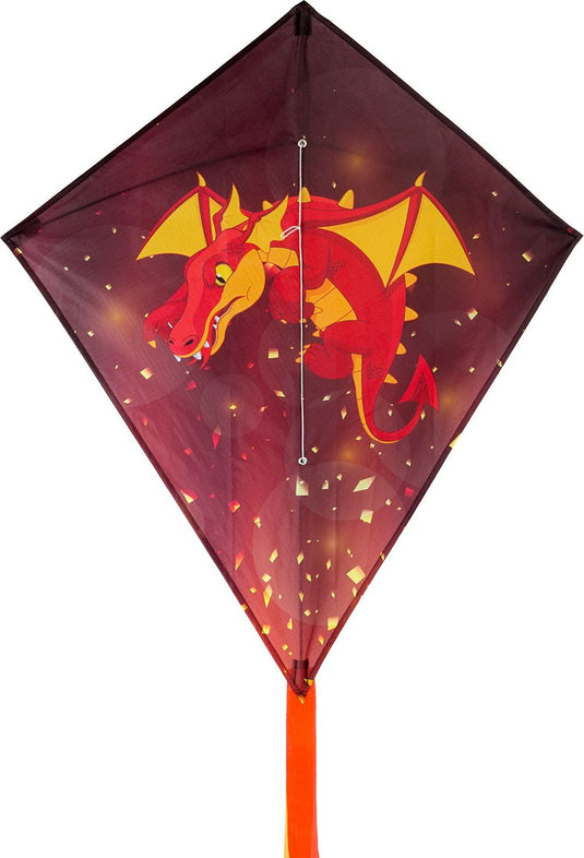 Dragon fly diamantvlieger - draak - rood zwart