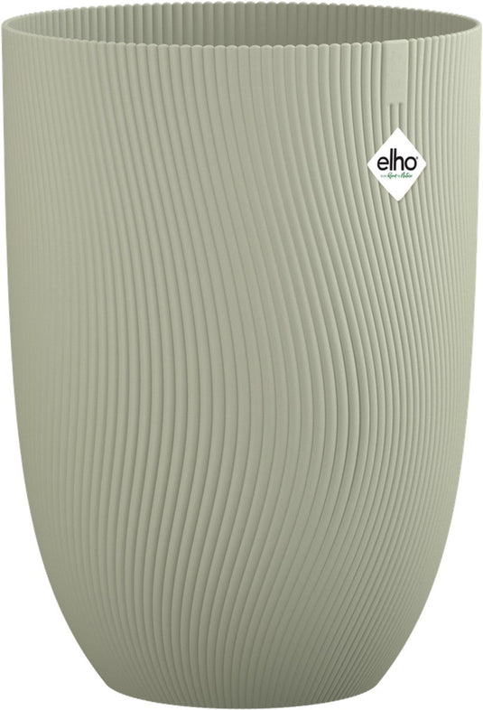 Elho sereh hoog 30 - bloempot voor binnen buiten - 100% gerecycled plastic - ø 29.5 x h 40.5 cm - scandinavisch groen