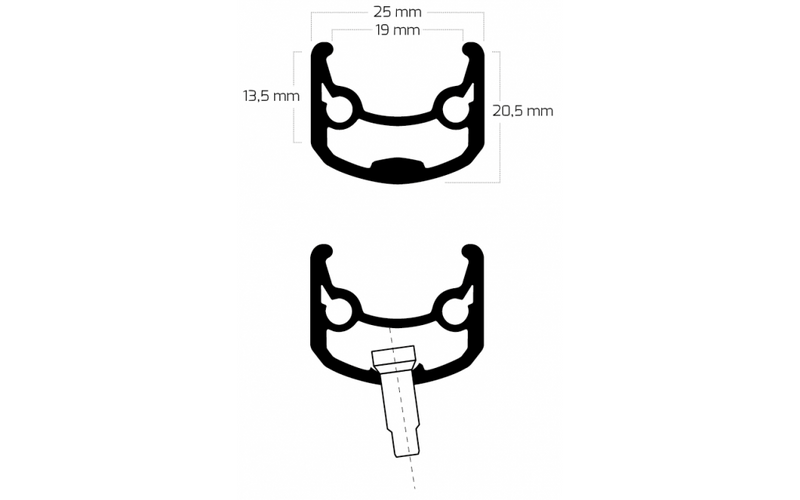 Load image into Gallery viewer, Shimano voorwiel 26 559x19c ryde andra 30 velg met fh-m525 naaf voor 6 bouts remschijf - zwart
