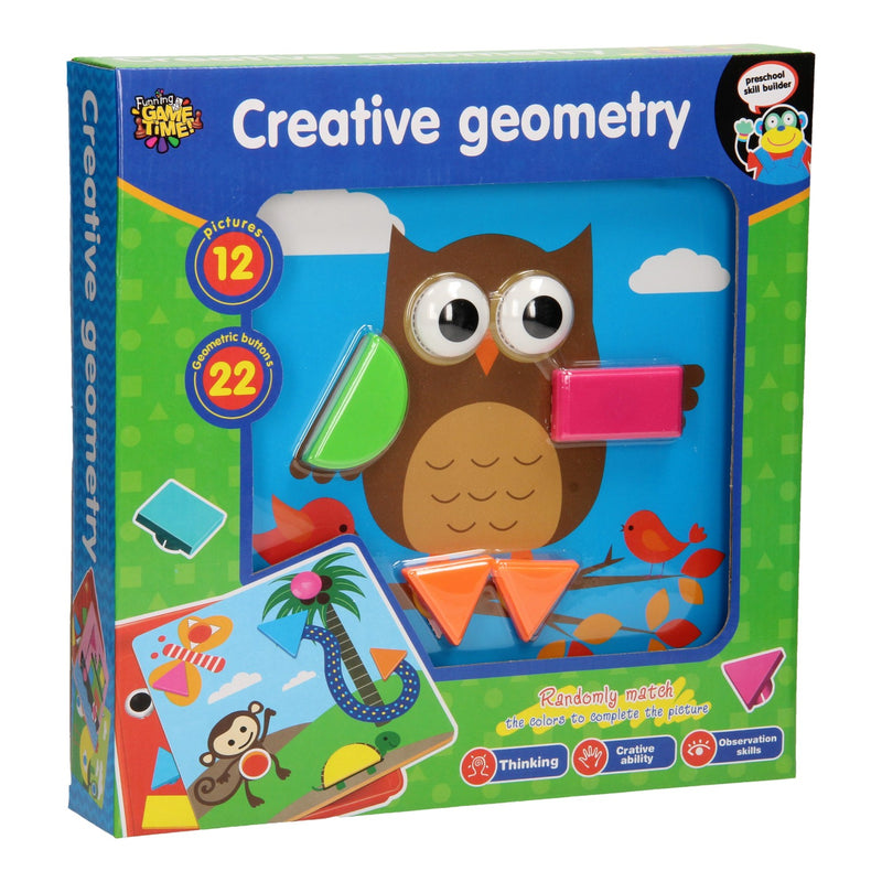 Afbeelding laden in galerijviewer, Vormenpuzzels met kleurenkaarten, 33dlg.
