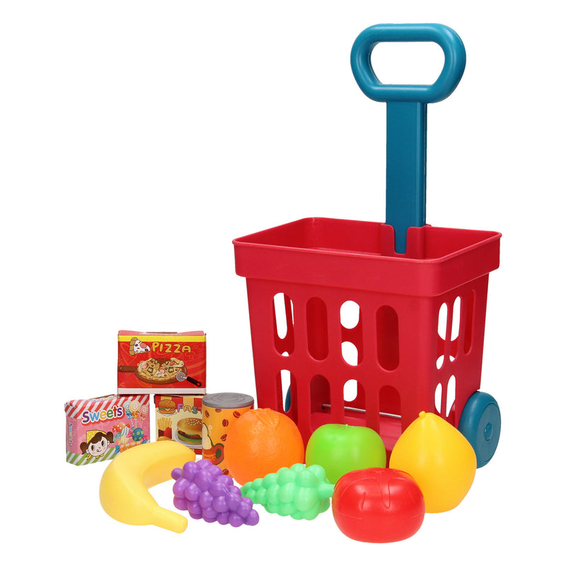 Load image into Gallery viewer, winkel trolley met boodschappen
