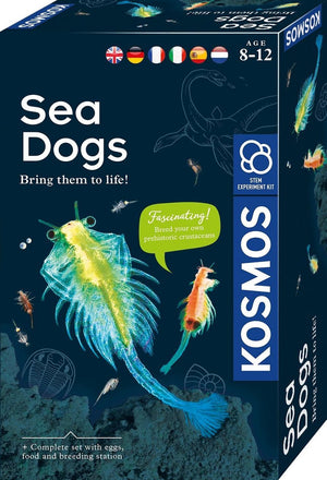 Kosmos sea dogs – experimenteerset – kweek je eigen pekelkreeftjes – inclusief eitjes, zout en vergrootglas – zoutwaterwezentjes ontdekken