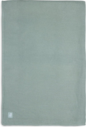 Jollein baby deken ledikant 100x150cm basic knit forest green fleece