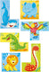 Goki houten blokpuzzel wilde dieren, 4st.