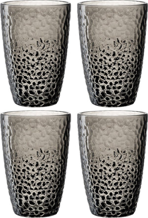 Leonardo matera longdrinkglas 340ml grijs - set 4