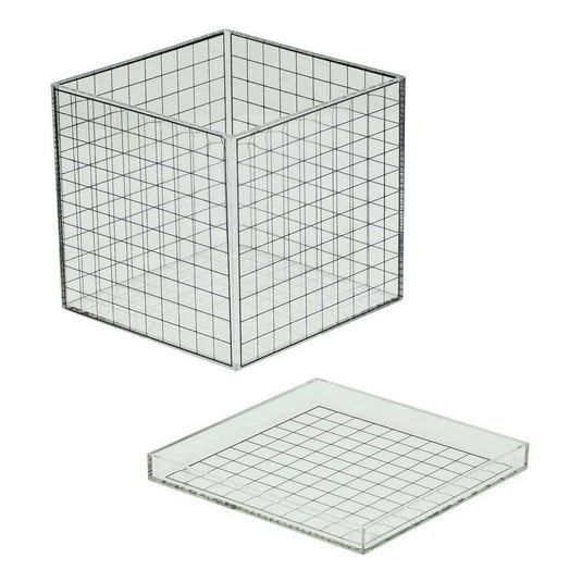Albatros hengelsport transparante 3d rasterkubus - 10x10x10 cm