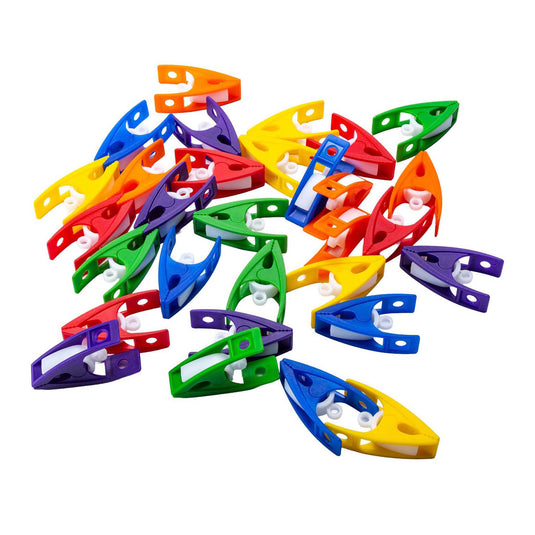 Kleurrijke clips - 30st.