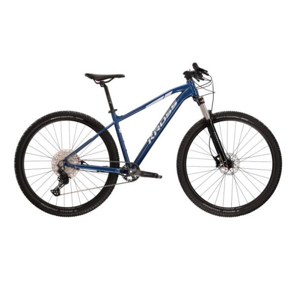 Cargue la imagen en el visor de la galería, Kross mountainbike level 5.0 mtb - 29 inch - frame xl (20 inch) - blue silver gloss
