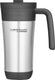 Thermos themos warmhoudbeker isoleer koffiebeker mok - rvs - zilver zwart - 425 ml - reisbeker
