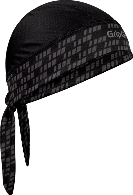 Gripgrab - zomer fiets bandana zweetbescherming uv bescherming hoofddoek fietsmuts - zwart - unisex - maat one size