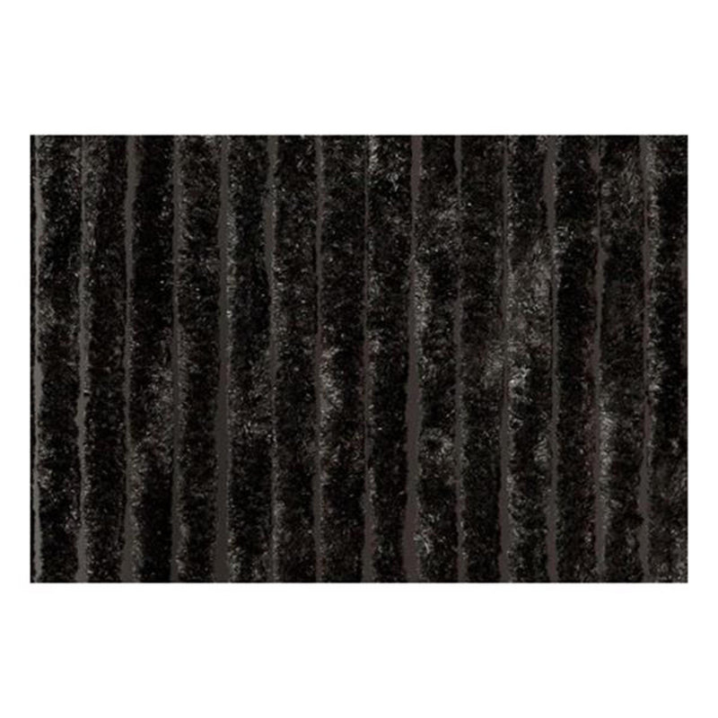 Afbeelding laden in galerijviewer, Wicotex kattenstaart deurgordijn 90x220 zwart 100% polypropyleen
