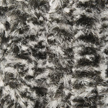 Wicotex kattenstaart deurgordijn 100x240cm zwart wit grijs