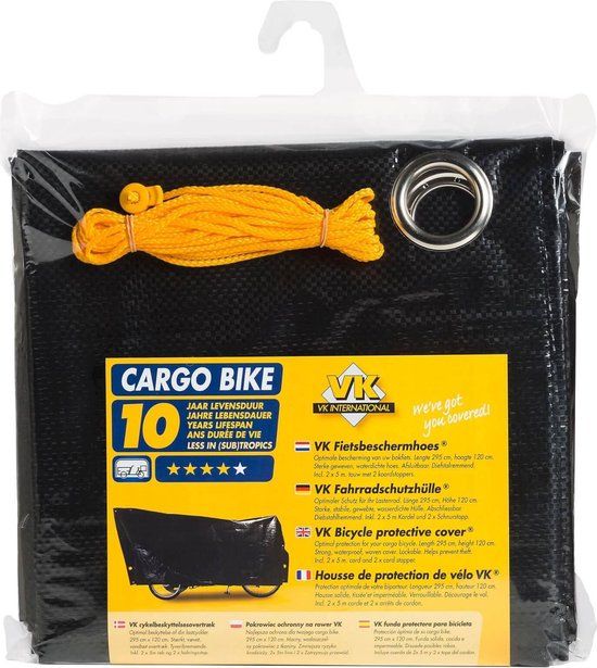 Load image into Gallery viewer, VK Cargo Bike hoes - 295cm - zwart
