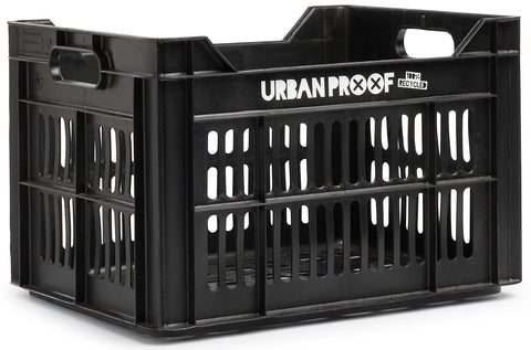 UrbanProof krat gerecycled kunststof 30l zwart