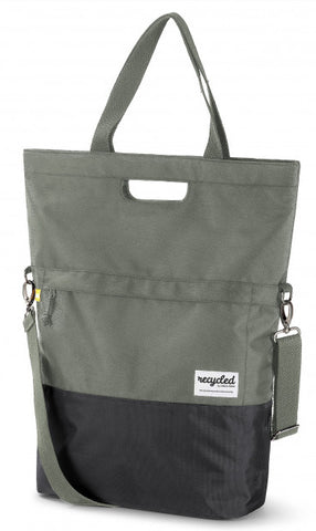 UrbanProof shoppertas RPET 20L groen-grijs