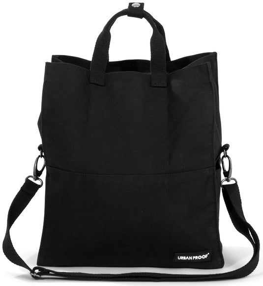 Urbanproof draagtas city tote recycled 22l zwart