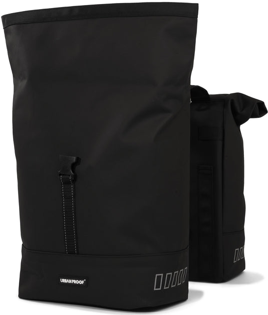 UrbanProof Urbanproof rolltop dubbele fietstas 38 liter zwart