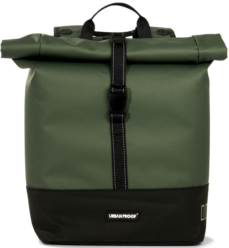 Load image into Gallery viewer, UrbanProof Urbanproof rolltop dubbele fietstas 38 liter groen
