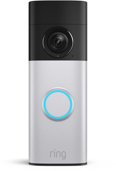 Ring videodeurbel plus op batterij (nieuwste generatie) - nickel silver - 2k video