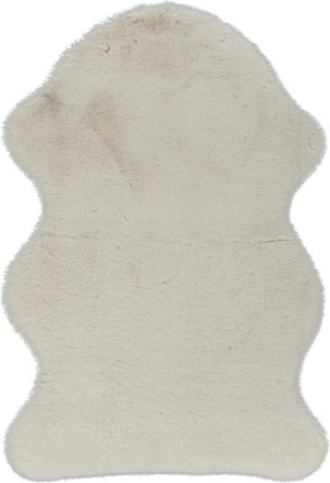 Lalee cosy - vloerkleed - superzacht - hoogpolig - anti-slip - imitatievacht - fluffy vacht - 60x90cm ivoor gebroken wit