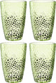 Leonardo matera longdrinkglas 340ml groen - set 4